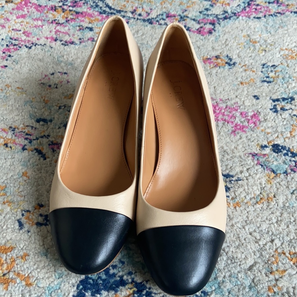 J.Crew block heels